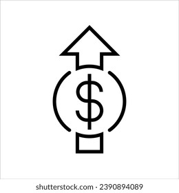 Fast delivery, E-Commerce line web icon. Outline icon. Vector illustration