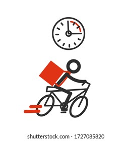 Fast delivery flat simple illustration