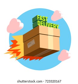 Fast delivery. The flying box