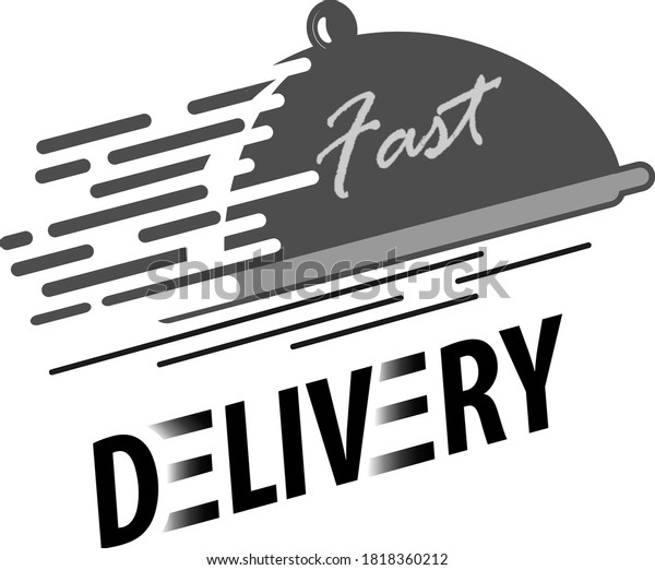 Fast delivery food\
logo vector illustration