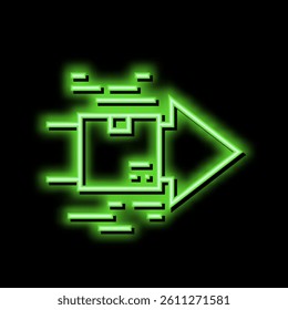 fast delivery free shipping neon light sign vector. fast delivery free shipping illustration