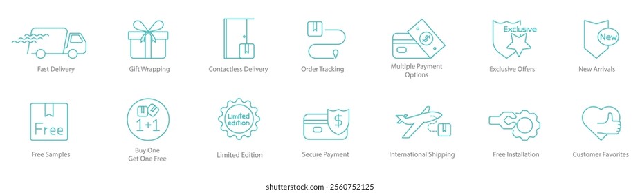 Fast Delivery, Gift Wrapping, Contactless Delivery, Order Tracking, Multiple Payment Options, Exclusive Offers, New Arrivals, Free Samples, Buy One Get One Free, Limited Edition, Secure Payment 