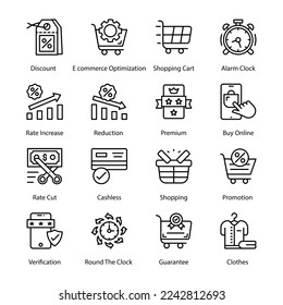 Fast Delivery, Giftbox, Order Completed, Place Destination, Tracking Code, Leave A Comment, Search For A Place, Transportation, Quadcopter, Delivery, Truck, Scooter, Outline Icons - Stroked, Vectors