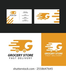 Fast Delivery Grocery Store Logo