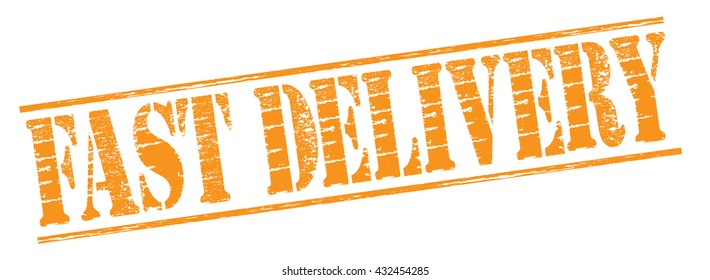 fast delivery grunge stamp, vector illustration