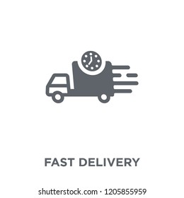Fast delivery icon. Fast delivery design concept from Delivery and logistic collection. Simple element vector illustration on white background.