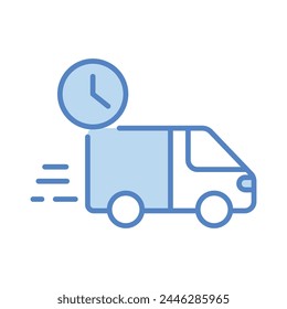 Fast Delivery icon editable stock vector illustration