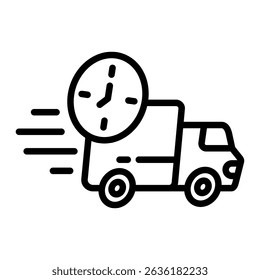 Elemento de ícone de entrega rápida para design