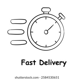 Fast Delivery Icon – Express Shipping and Quick Order Fulfillment