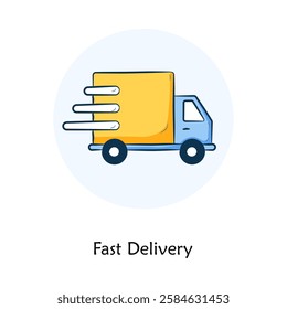 Fast Delivery Icon – Express Shipping and Quick Order Fulfillment