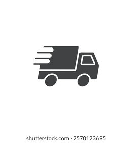 fast delivery icon Flat logo set collection