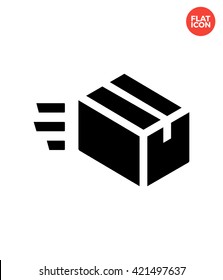 Fast delivery Icon Flat Style Isolated Vector Illustration