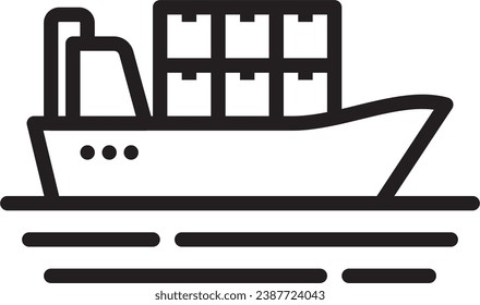 The fast delivery icon has been created simply and is suitable for use by anyone