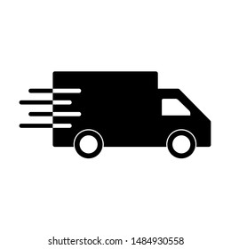 Fast delivery icon isolated on the white background