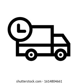 fast delivery icon isolated sign symbol vector illustration - high quality black style vector icons
