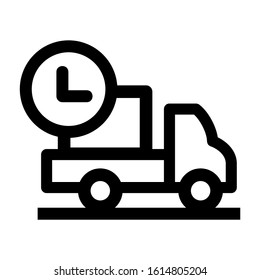 fast delivery icon isolated sign symbol vector illustration - high quality black style vector icons
