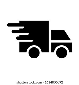 fast delivery icon isolated sign symbol vector illustration - high quality black style vector icons
