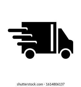 fast delivery icon isolated sign symbol vector illustration - high quality black style vector icons
