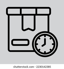 Fast delivery icon in line style about logistics, use for website mobile app presentation