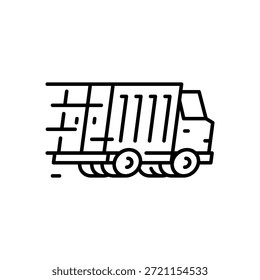 Fast Delivery Icon Line Style