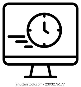 fast delivery icon . line vector illustration
