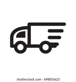 fast delivery icon logo
