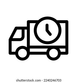 fast delivery icon or logo isolated sign symbol vector illustration - high quality black style vector icons
