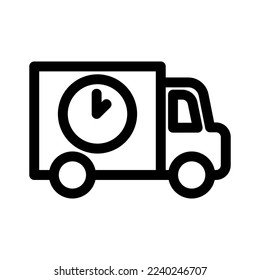fast delivery icon or logo isolated sign symbol vector illustration - high quality black style vector icons
