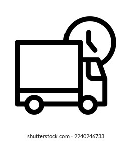 fast delivery icon or logo isolated sign symbol vector illustration - high quality black style vector icons
