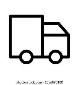 Fast delivery icon, fast delivery, fast move, line symbol on white background