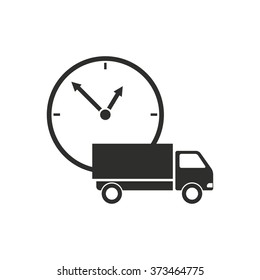 Fast delivery  icon  on white background. Vector illustration.