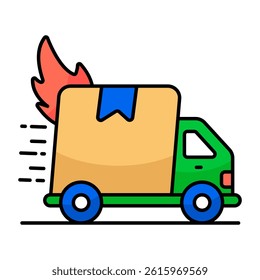 Fast delivery icon in perfect design