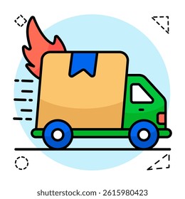 Fast delivery icon in perfect design