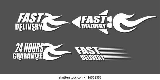 Fast delivery icon sets