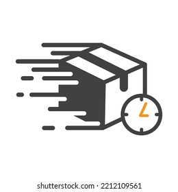 fast delivery icon. Fast shipping. Design for website and mobile apps.