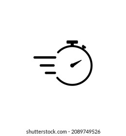 Fast delivery icon stopwatch vector design.