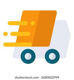 Símbolo de ícone Entrega Rápida. Ilustração vetorial.