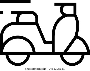 fast delivery icon. Thin linear style design isolated on white background