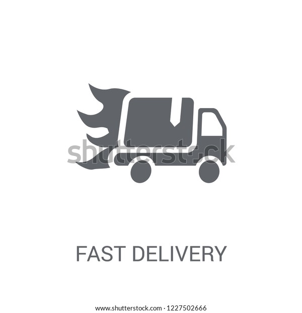 Fast delivery
icon. Trendy Fast delivery logo concept on white background from
Delivery and logistics collection. Suitable for use on web apps,
mobile apps and print
media.