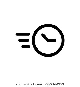 Fast Delivery icon in trendy outline style isolated on white background. Fast Delivery silhouette symbol for your website design, logo, app, UI. Vector illustration, EPS10.