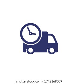 fast delivery icon with van