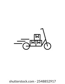 ícone de entrega rápida, ícone de melhor linha de vetor.