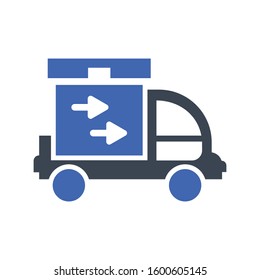 Fast delivery icon, Vector graphics