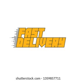 Fast delivery icon. Vector illustration