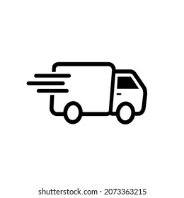 fast delivery icon vector illustration logo template for many purpose. Isolated on white background.