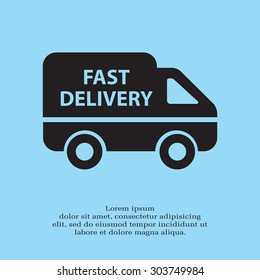 fast delivery icon . Vector illustration.