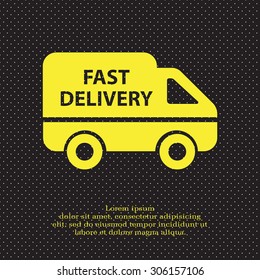 fast delivery icon . Vector illustration.