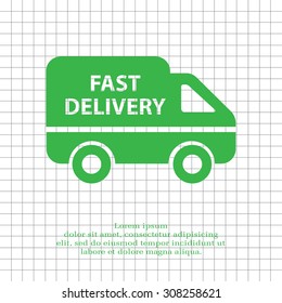 fast delivery icon . Vector illustration.