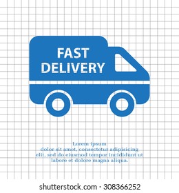 fast delivery icon . Vector illustration.