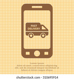 fast delivery icon . Vector illustration.